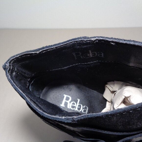 Reba Size 8.5 M / ZANIA / Black / Leather / Heeled Ankle Boots New Women's Shoes - Picture 14 of 16